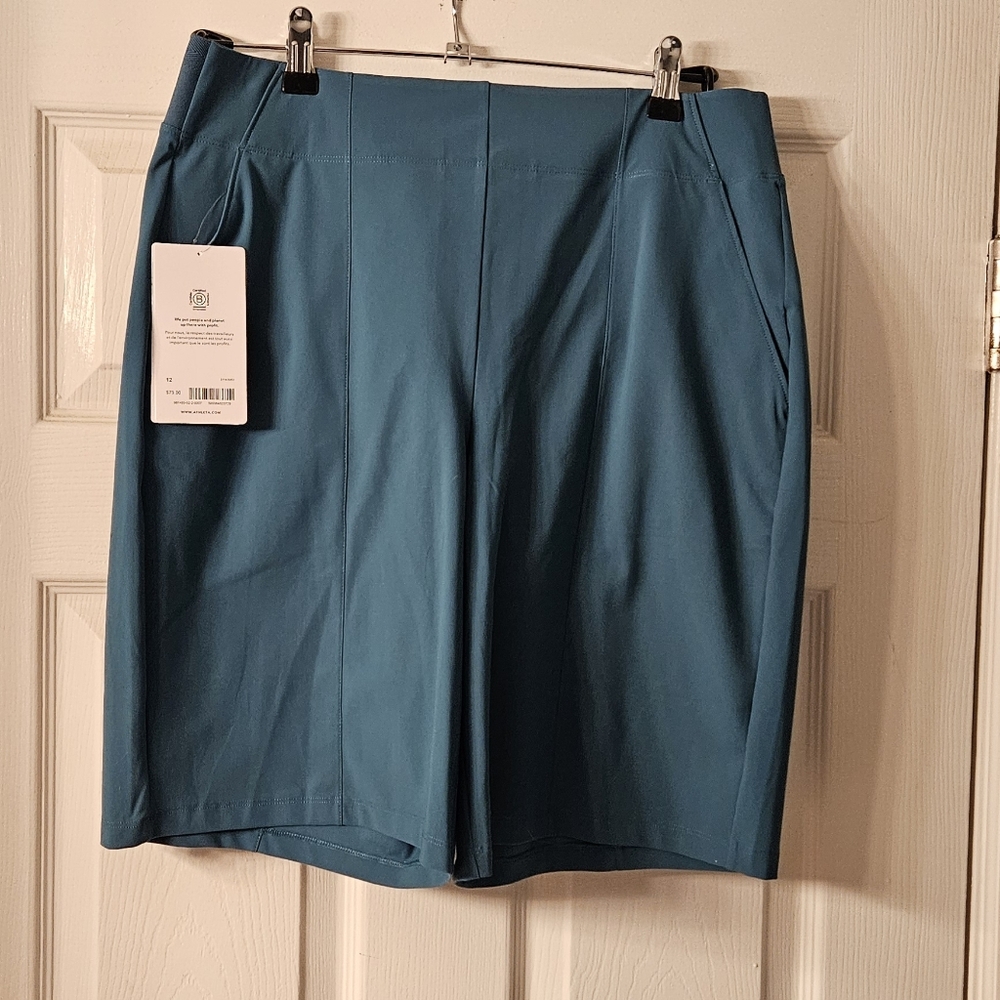 NWT Athleta Teal Short - Size 12